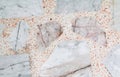 Marble patterned texture Terrazzo Floor, polished stone Royalty Free Stock Photo