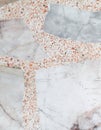 Marble patterned texture Terrazzo Floor, polished stone Royalty Free Stock Photo