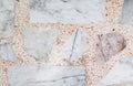 Marble patterned texture Terrazzo Floor, polished stone Royalty Free Stock Photo