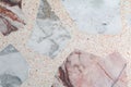 Marble patterned texture Terrazzo Floor, polished stone Royalty Free Stock Photo