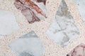 Marble patterned texture Terrazzo Floor polished stone pattern Royalty Free Stock Photo