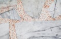 Marble patterned texture Terrazzo Floor stone background Royalty Free Stock Photo