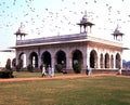 Marble pavilion at the Red Fort, Delhi.