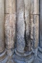 Marble pillars at the entrance to Church of the Holy Sepulchre in Jerusalem, Israel Royalty Free Stock Photo