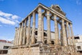 Marble pillars of the old roman Diana temple in Merida