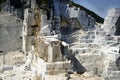 Marble quarry in Carrara White Italy