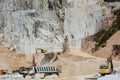 Marble quarry. Colonnata. Apuan alps. Massa and Carrara province. Tuscany. Italy