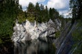 Marble quarry in Karelia, Russia