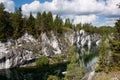 Marble quarry in Karelia, Russia