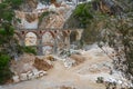 Marble quarry (Ponti di Vara) near Carrara, Tuscany, Italy Royalty Free Stock Photo