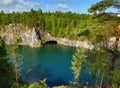 Marble quarry in ruskeala