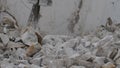 Marble quarry, white marble, stone cutting