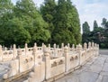 The marble railing in forbidden city, Beijing, China Royalty Free Stock Photo