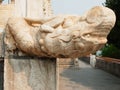 Marble railing in the Palace Museum