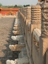 Marble railing in the Palace Museum