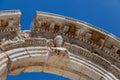 Marble reliefs in Ephesus historical ancient city, in Selcuk, Izmir, Turkey.