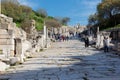 Marble road.The ancient city of Ephesus Efes on Rome`s time