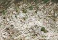 Closeup of Marble rocks along the Narmada river, Jabalpur, India Royalty Free Stock Photo