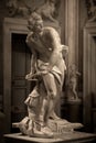 Marble sculpture David by Gian Lorenzo Bernini Royalty Free Stock Photo