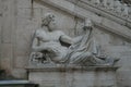 Statue of antique river god, Rome, Italy