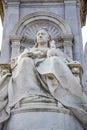 Sculpture of Queen Victoria at Victoria Memorial in front of Buckingham Palace, London, United Kingdom