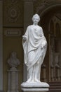 Marble sculpture of roman goddess Ceres in Gonzaga Gallery building in Pavlovsk