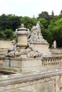 Marble sculptures, Jardins de la Fontaine, NÃÂ®mes, France