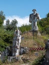 Marble Sculptures by Mario Del Sarto, Outdoors in the Public Place of Mortarola in Carrara - Tuscany, Italy