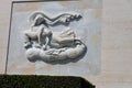 marble scuplture inside the American Cemetery of Nettuno, Rome,