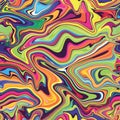 Marble seamless pattern in neon brightful colors. Royalty Free Stock Photo