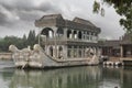 Marble ship in Beijing Royalty Free Stock Photo