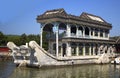 Marble ship at Summer Palace Royalty Free Stock Photo