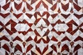 marble slab with an intricate diamond-tiled pattern