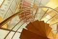 Marble spiral staircase Royalty Free Stock Photo