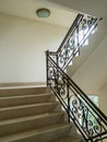 Marble staircase with stairs in luxury hall Royalty Free Stock Photo