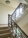 Marble staircase with stairs in luxury hall Royalty Free Stock Photo