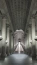 Marble staircase surrounded by columns Royalty Free Stock Photo