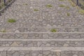 marble stairs steps or stone staircase in park Royalty Free Stock Photo