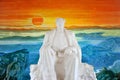 Marble statue of chairman Mao Royalty Free Stock Photo