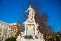 Marble Statue dedicated to the musician Mozart on a sunny day in Vienna Austria Royalty Free Stock Photo