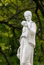 Marble statue of the Greek goddess Hera or the Royalty Free Stock Photo