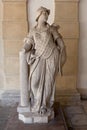 Marble statue strenth Pallas Athena Villa Pisani, Stra, Veneto, Italy