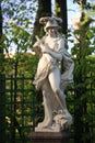 Bellona. Marble statue from the 18th century. Summer Garden, St. Petersburg Royalty Free Stock Photo