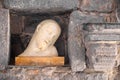 Marble statue of Jesus, half-length, with his head drooping