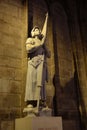 Joan of Arc Sculpture Interior Notre Dame, Paris, France