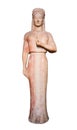 Marble statue of a kore (maiden), 550-540 B.C.