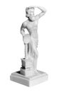 Marble statue of a man on a white background Royalty Free Stock Photo