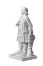 Marble statue of a man on a white background Royalty Free Stock Photo