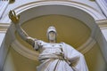 Marble statue in Naples National Archaeological Museum. Royalty Free Stock Photo