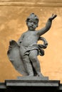 Marble statue of a putto (cherub) Royalty Free Stock Photo